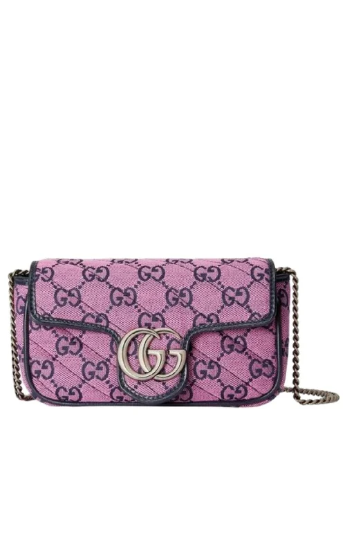 Pink GG Marmont Pink Super Mini Bag