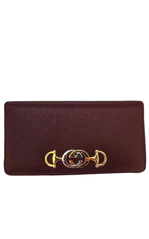 Zumi Burgundy Zip Around Wallet