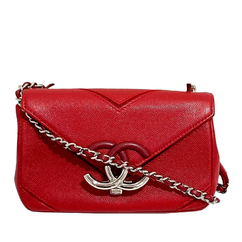 Chanel Caviar Leather Chain Single Flap (SHG-MGj2xV)