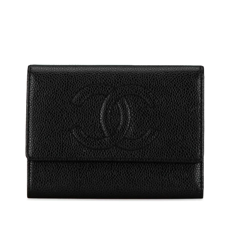 Chanel CC Caviar Bifold Wallet (SHG-o2VjHL)