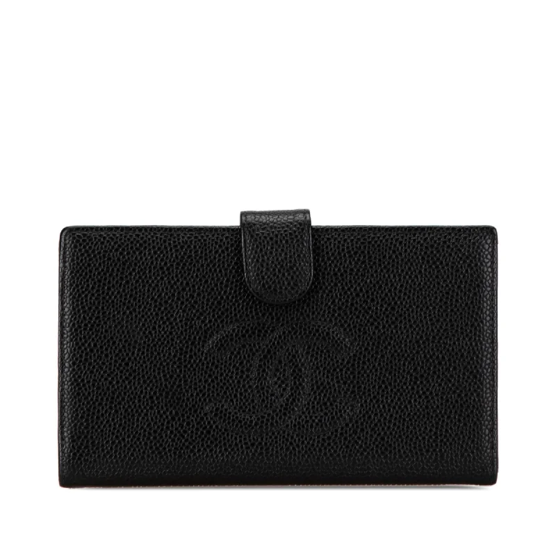 Chanel CC Caviar Long Wallet (SHG-RqE1zx)