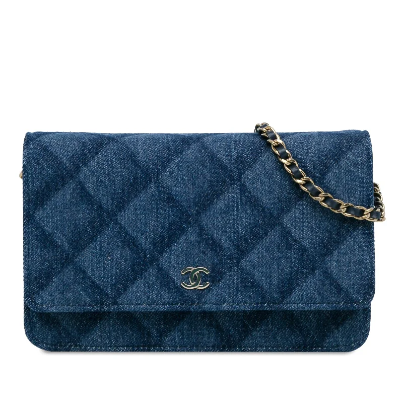 Chanel CC Denim Wallet On Chain (SHG-tRgZBv)