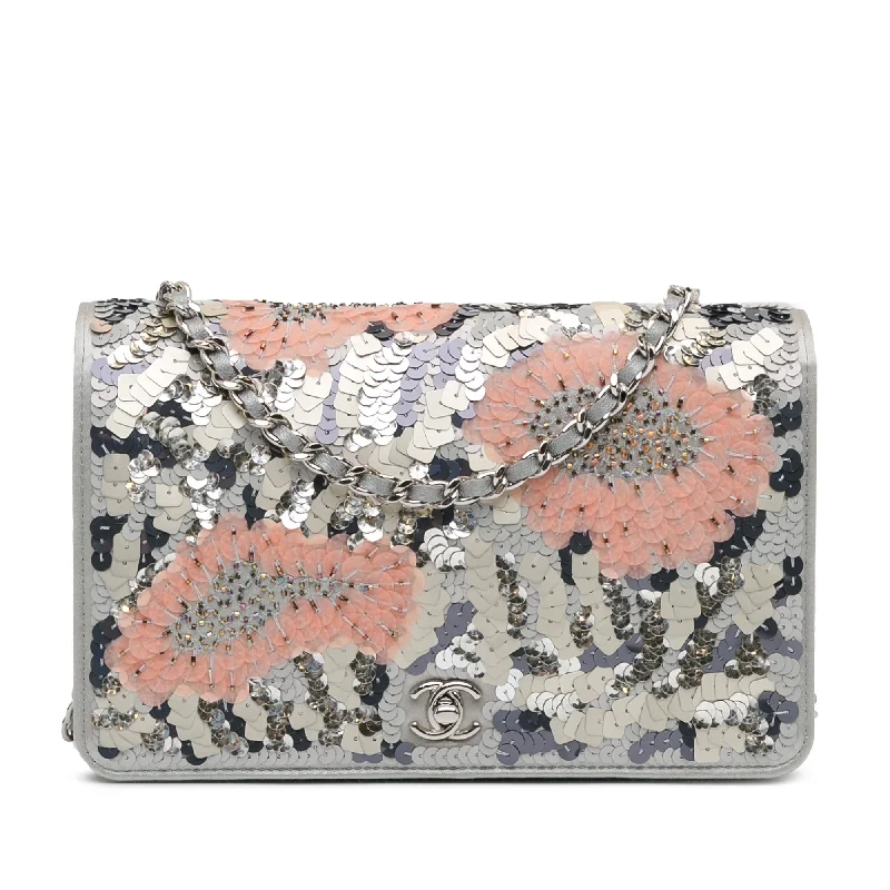 Chanel Flower Sequins Wallet On Chain (SHG-u3QW2r)