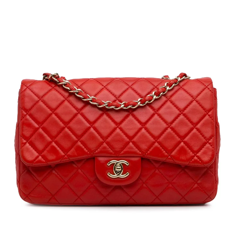 Chanel Jumbo Classic Lambskin Single Flap (SHG-4gCZeR)