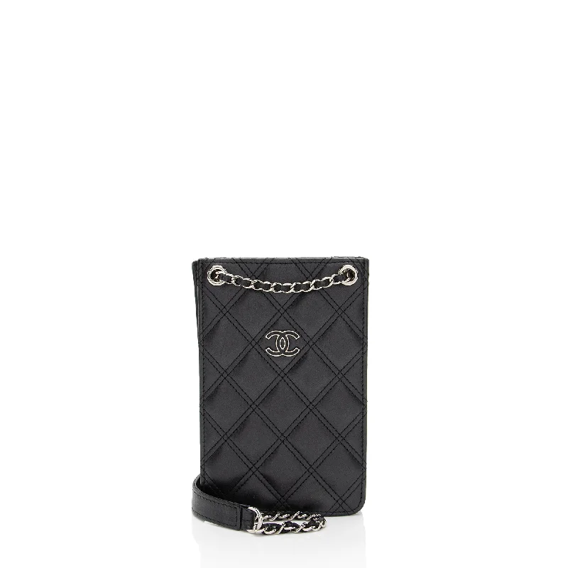 Chanel Lambskin CC Phone Holder Crossbody - FINAL SALE (SHF-htR1Mr)