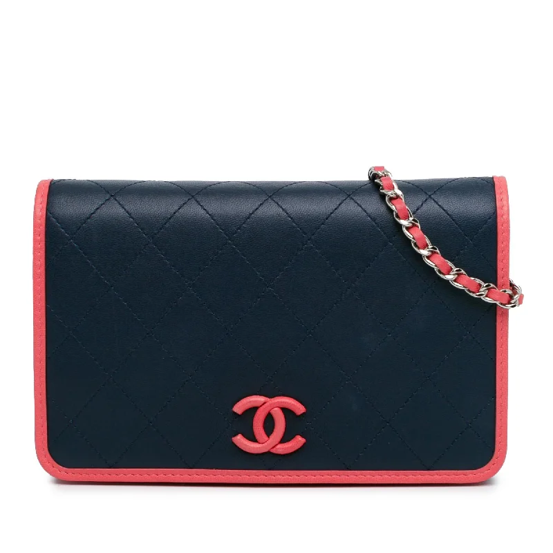 Chanel Lambskin Color Pop CC Wallet On Chain (SHG-pah7rE)