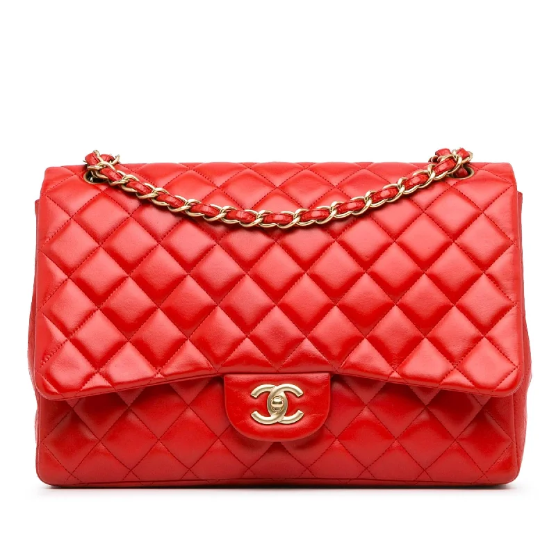 Chanel Maxi Classic Lambskin Single Flap (SHG-utLlb3)