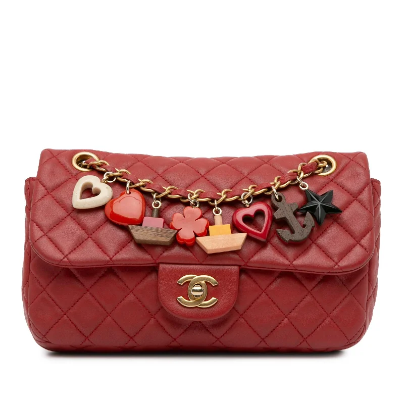 Chanel Medium Cruise Charm Lambskin Single Flap (SHG-eTHxYT)