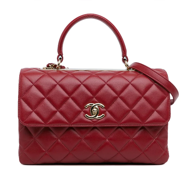 Chanel Medium Lambskin Trendy CC Top Handle Bag (SHG-NiklUD)