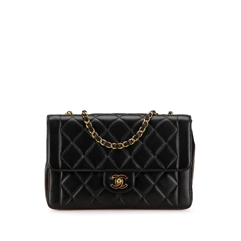 Chanel Medium Quilted Lambskin Border Single Flap (SHG-Tu2Hic)