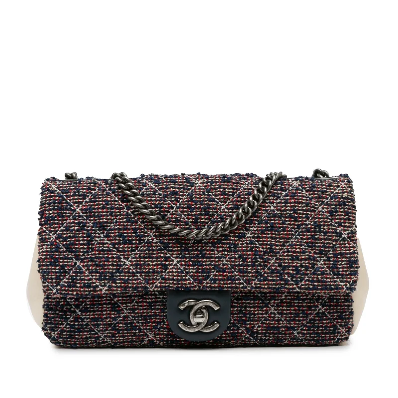 Chanel Medium Tweed Single Flap (SHG-2oV8gp)