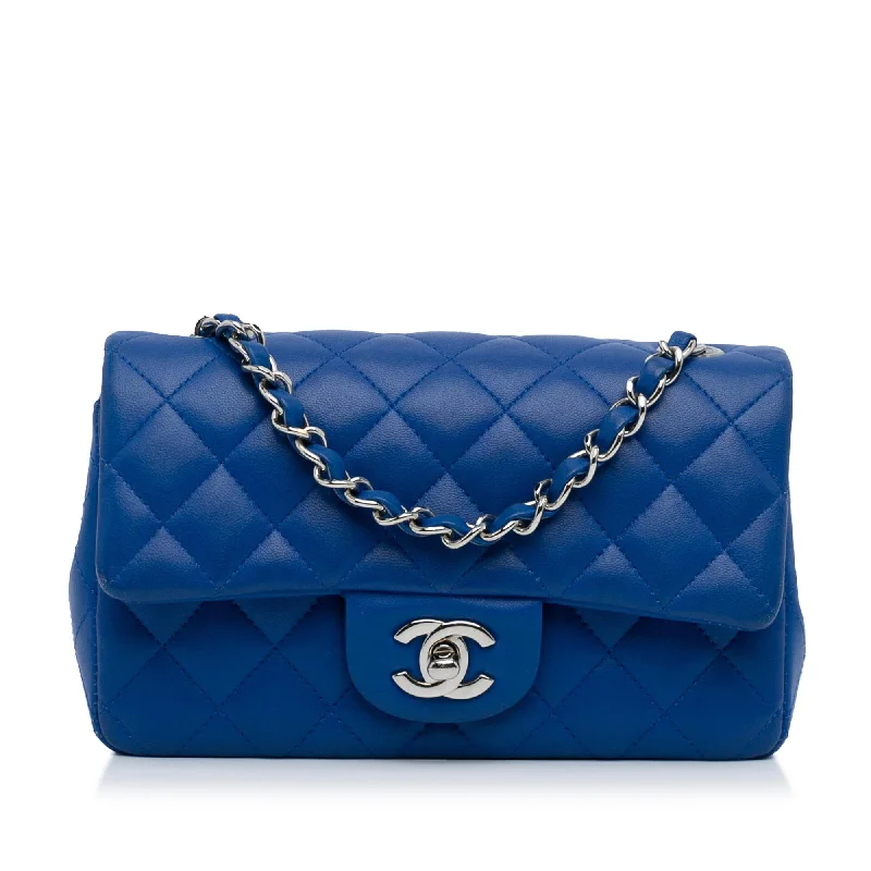 Chanel Mini Classic Lambskin Rectangular Single Flap (SHG-4XnLol)