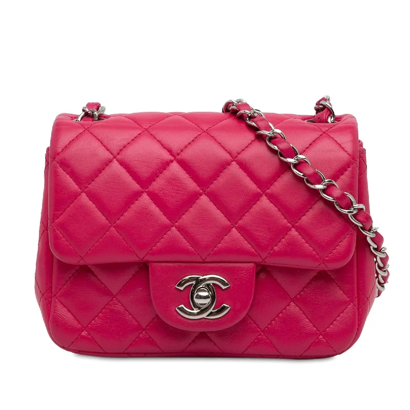 Chanel Mini Classic Lambskin Square Single Flap (SHG-w1g0FJ)