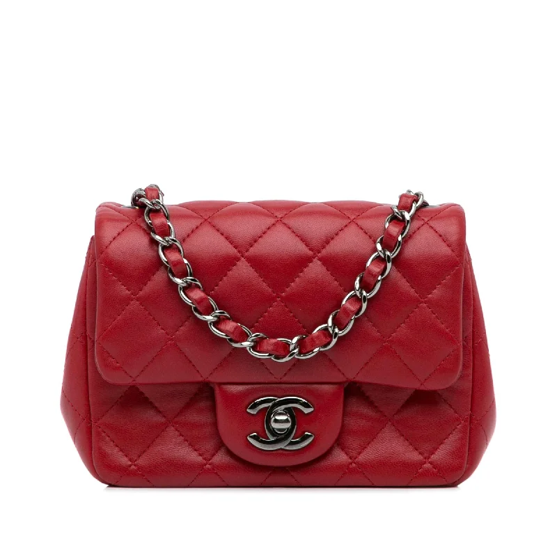 Chanel Mini Classic Lambskin Square Single Flap (SHG-xpK8dp)