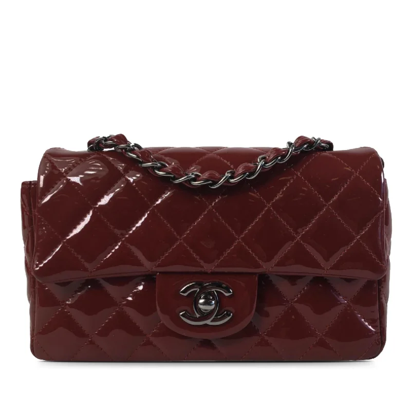 Chanel Mini Classic Patent Rectangular Single Flap (SHG-PHzGTi)