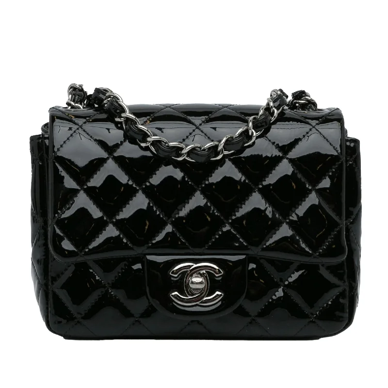 Chanel Mini Classic Square Patent Single Flap (SHG-rUMkrs)