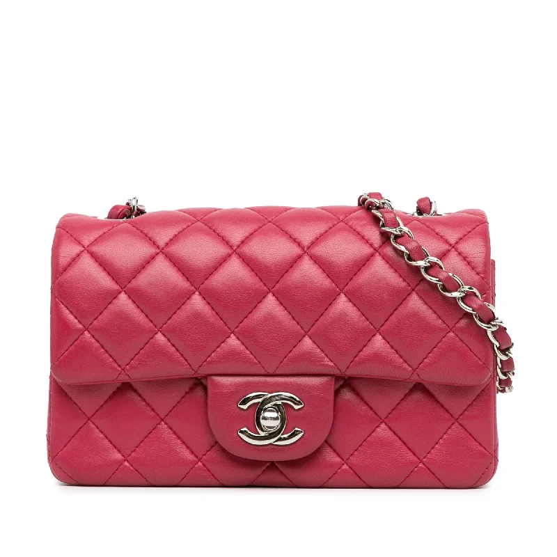 Chanel Mini Rectangular Classic Lambskin Single Flap (SHG-f674v3)