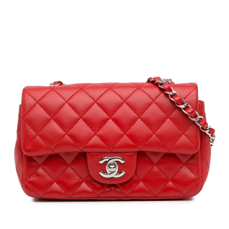 Chanel Mini Rectangular Classic Lambskin Single Flap (SHG-gDFOLY)