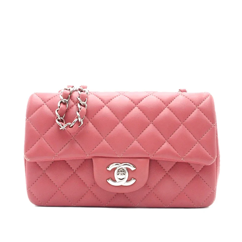 Chanel Mini Rectangular Classic Lambskin Single Flap (SHG-TIx3qD)