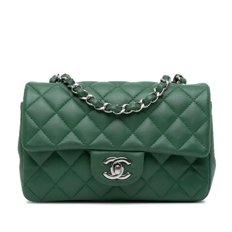 Chanel Mini Rectangular Classic Lambskin Single Flap (SHG-VkUtVQ)