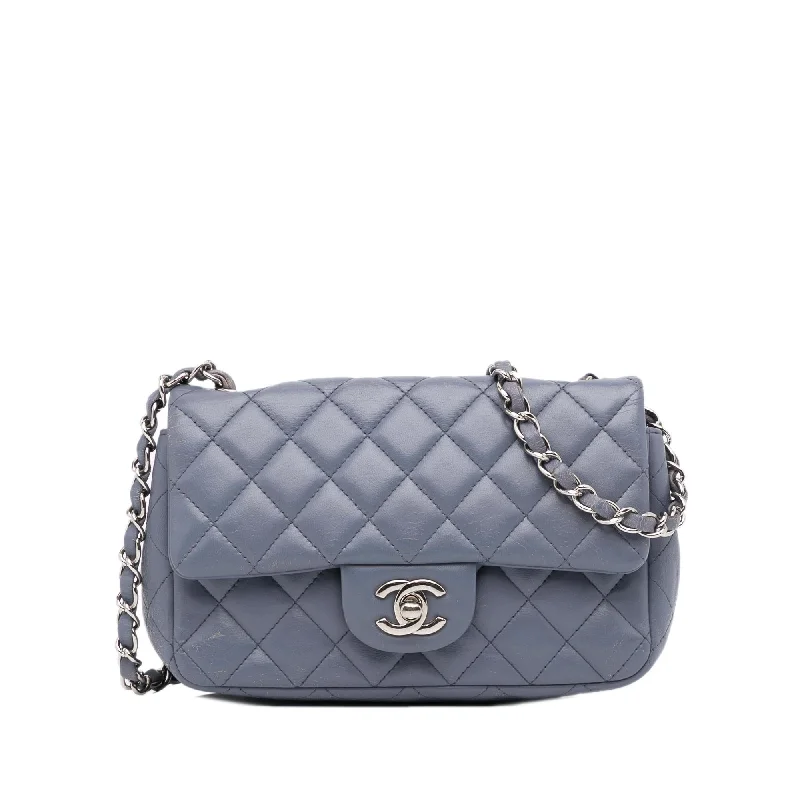 Chanel Mini Rectangular Classic Lambskin Single Flap (SHG-vQkc6V)