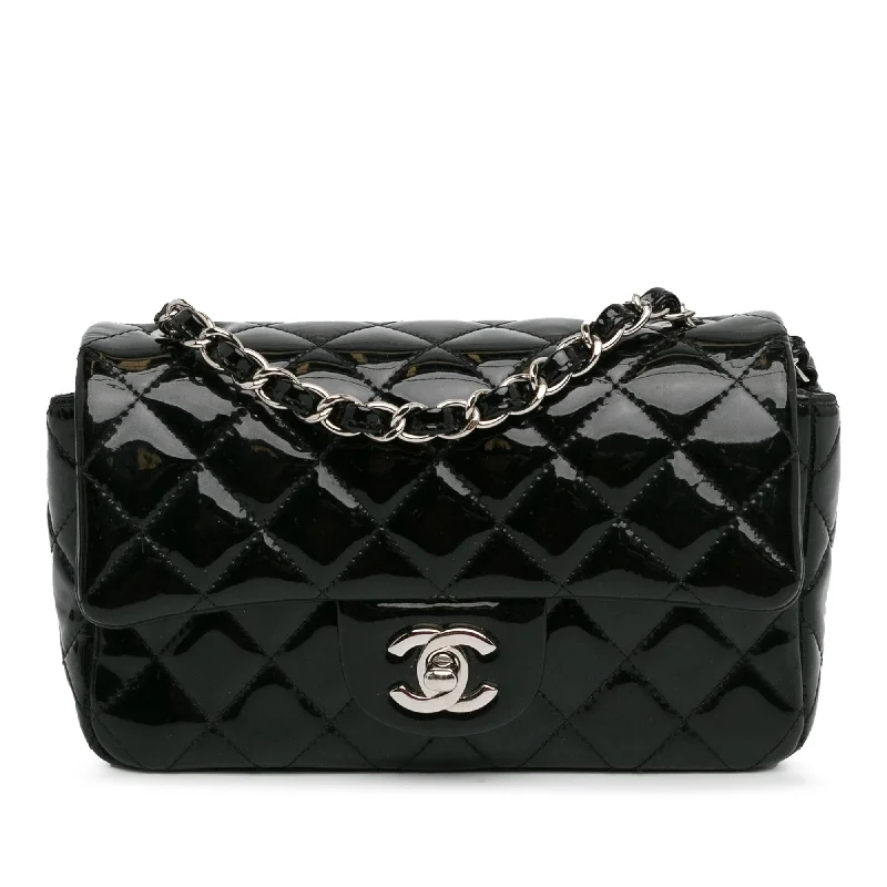 Chanel Mini Rectangular Classic Patent Single Flap (SHG-foRix8)