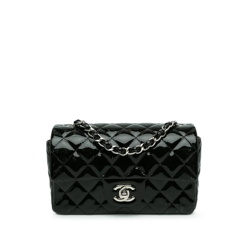 Chanel Mini Rectangular Classic Patent Single Flap (SHG-FyA2eh)