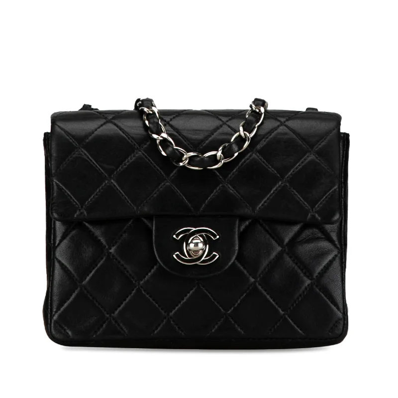 Chanel Mini Square Classic Lambskin Single Flap (SHG-0YbHqE)