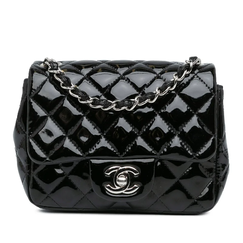 Chanel Mini Square Classic Patent Single Flap (SHG-0hjZ92)