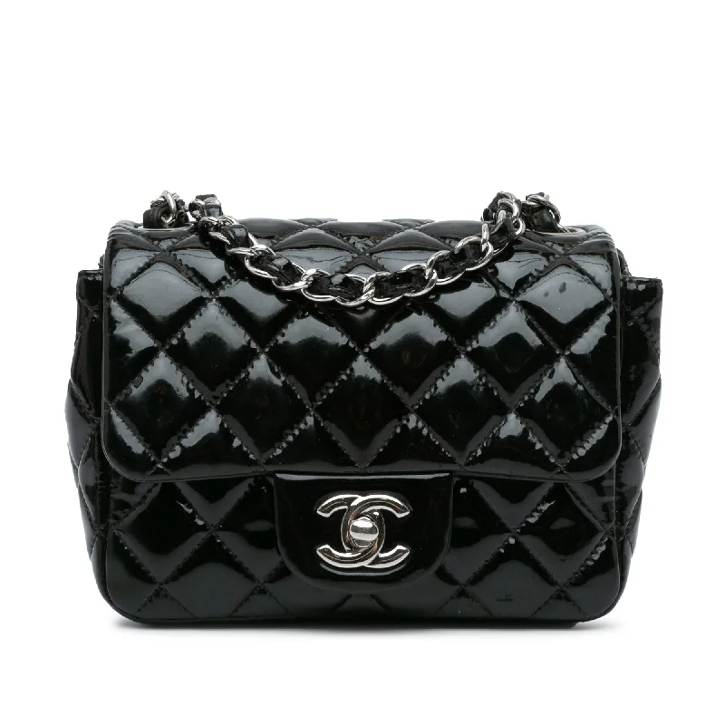 Chanel Mini Square Classic Patent Single Flap (SHG-vfasYd)