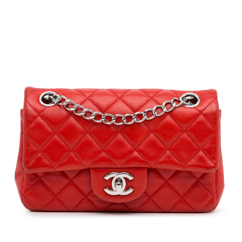 Chanel New Mini Classic Lambskin Single Flap (SHG-Z0MDiN)