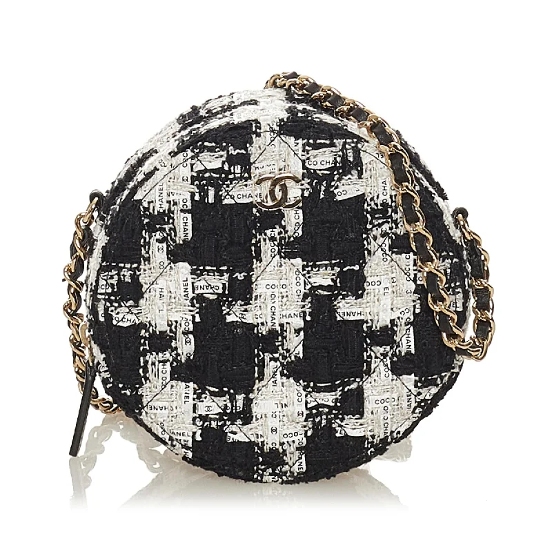 Chanel Round As Earth Tweed Crossbody Bag (SHG-BGIGij)