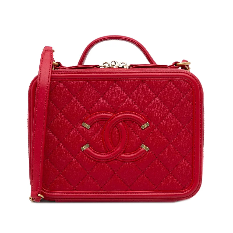 Chanel Small Caviar CC Filigree Vanity Bag (SHG-tNIN6s)