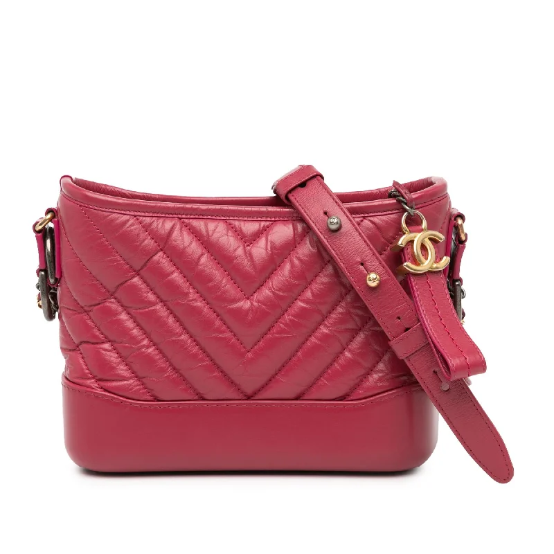 Chanel Small Chevron Aged Calfskin Gabrielle Crossbody (SHG-ZWLu0C)