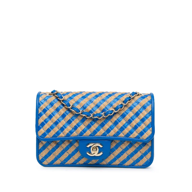 Chanel Small Raffia and Jute Urban Jungle Single Flap (SHG-dqkeCK)