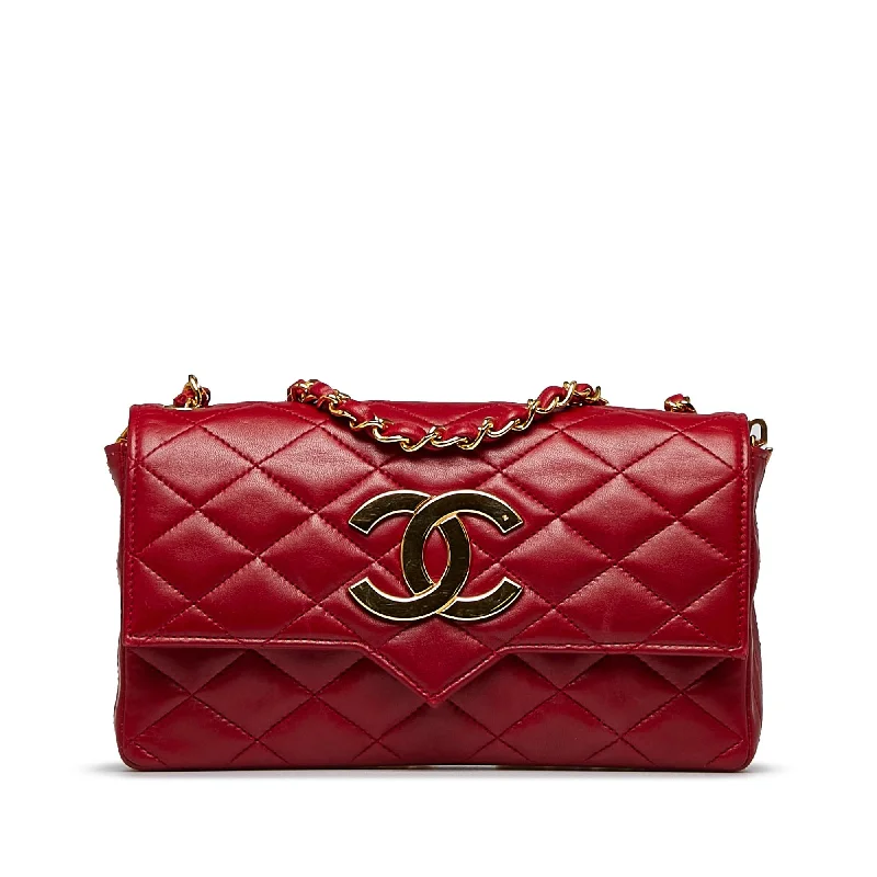 Chanel Small XL Quilted Lambskin Single Flap (SHG-0S1d5w)