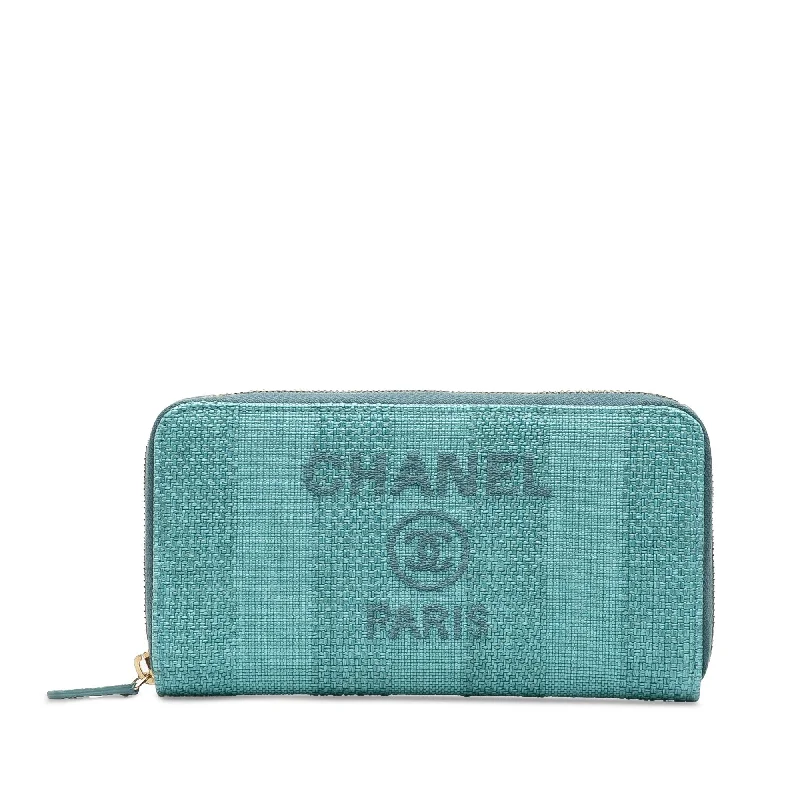 Chanel Tweed Deauville Continental Wallet (SHG-UlzXGM)