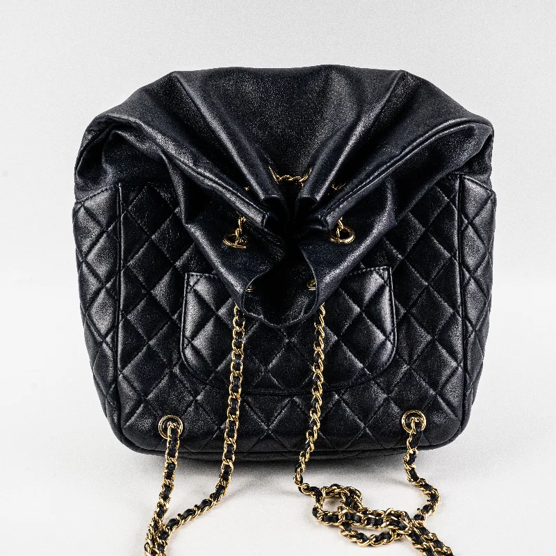 Chanel Seasonal Navy Lambskin Backpack