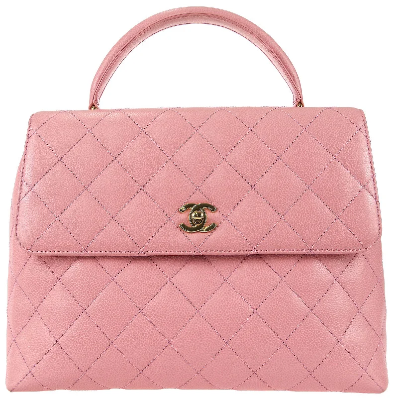 Chanel * Kelly Handbag Pink Caviar