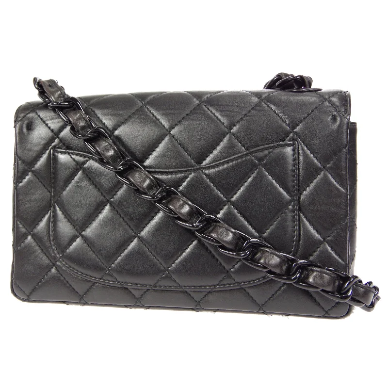 CHANEL 1997-1999 Single Flap Small Black Lambskin