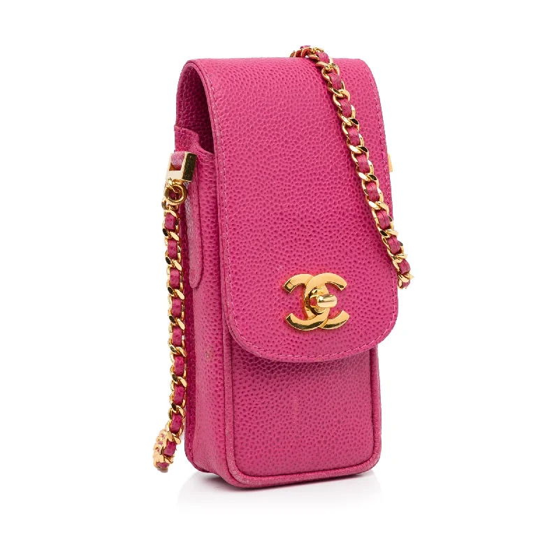 Chanel CC Caviar Phone Crossbody Bag (6lnu66)