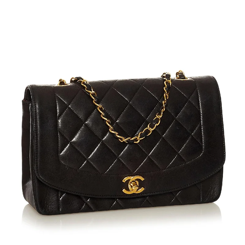 Chanel Diana Lambskin Leather Crossbody Bag (VVfx3I)