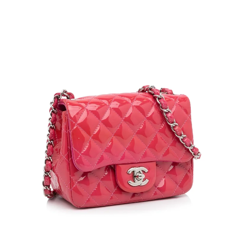 Chanel Mini Patent Classic Square Single Flap (sjboxu)