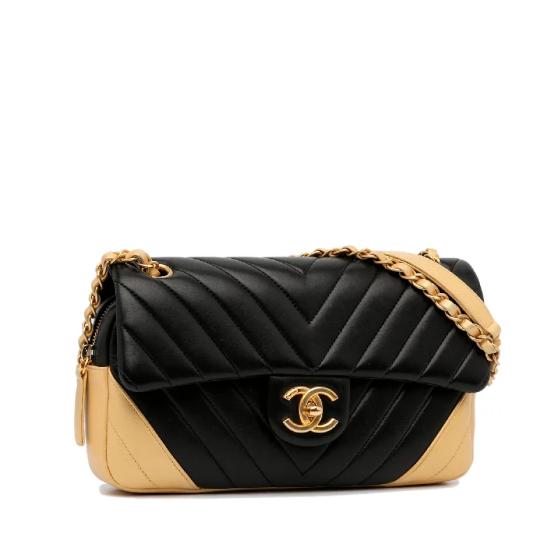 Chanel Small Chevron Lambskin Single Flap (P98Q6l)