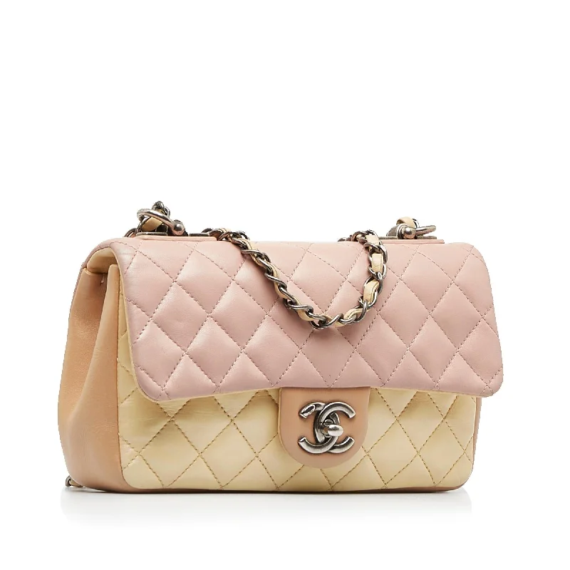 Chanel Small Lambskin Tricolor Single Flap (S9mL1J)