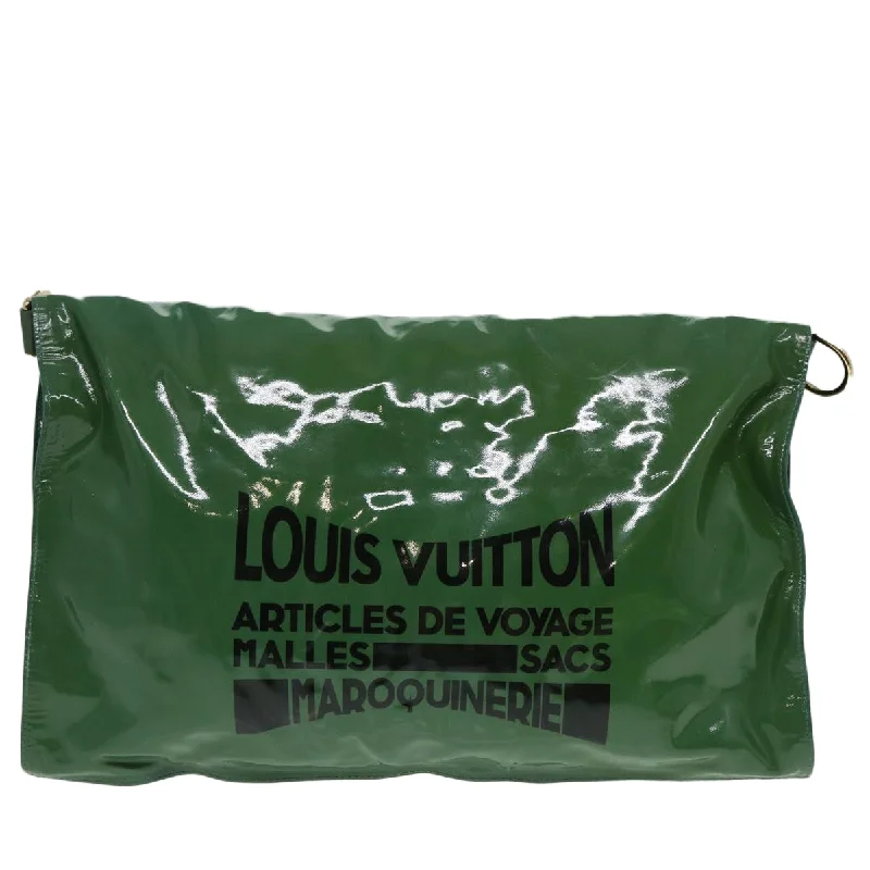 LOUIS VUITTON Busus Shoulder Bag Enamel Green LV bs15987