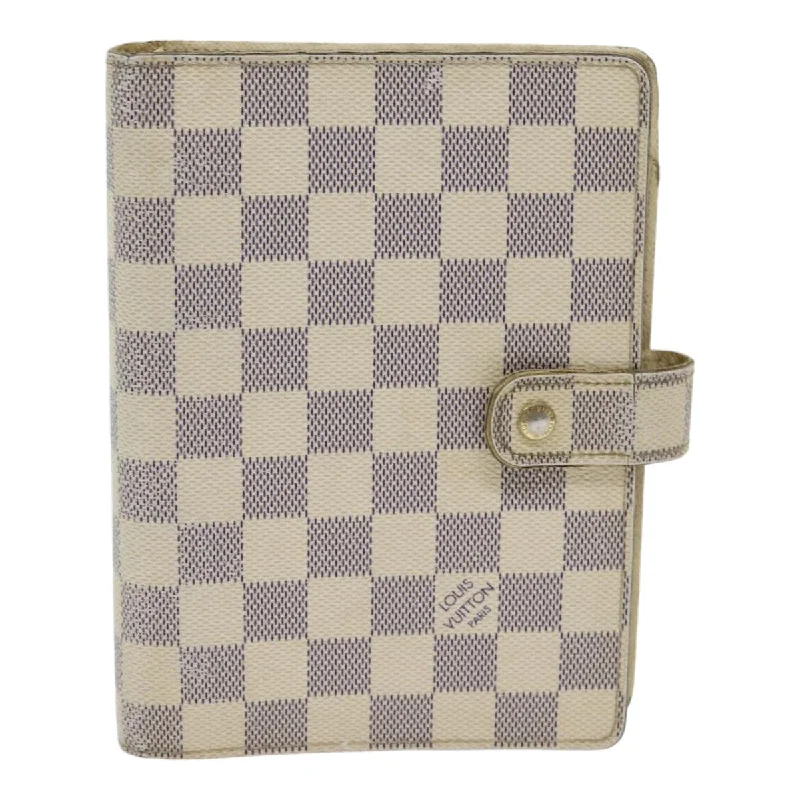 LOUIS VUITTON Damier Azur Agenda MM Day Planner Cover R20707 LV 85580