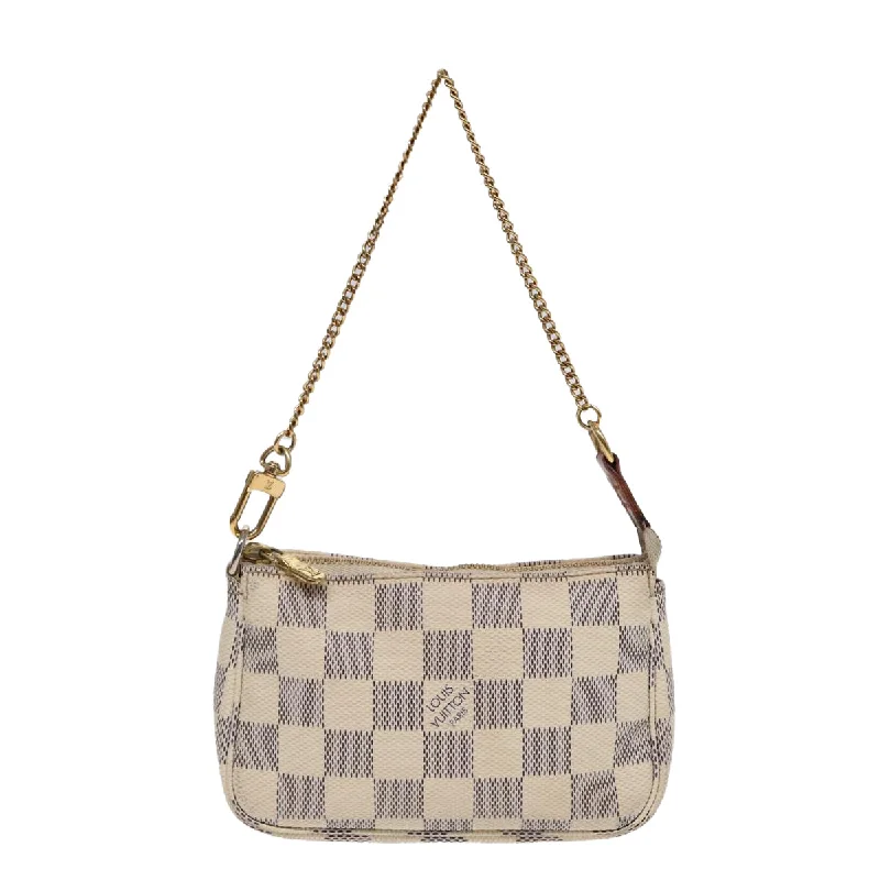 LOUIS VUITTON Damier Azur Mini Pochette Accessoires Pouch N63005 LV 86634