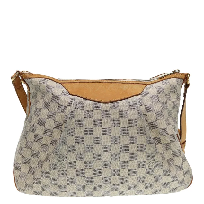 LOUIS VUITTON Damier Azur Siracusa MM Shoulder Bag N41112 LV 87968