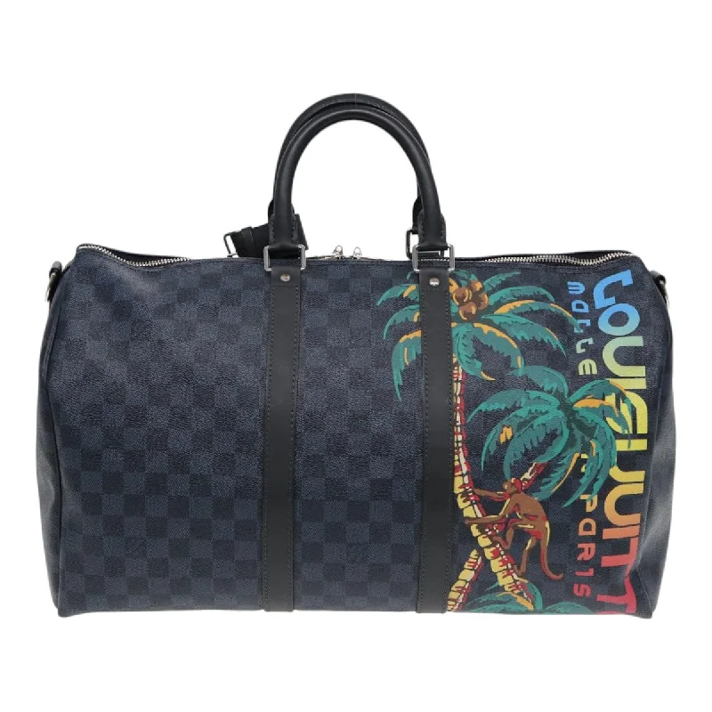 LOUIS VUITTON Damier Cobalt Keepall Bandouliere 45 Boston Bag N50002 84480S